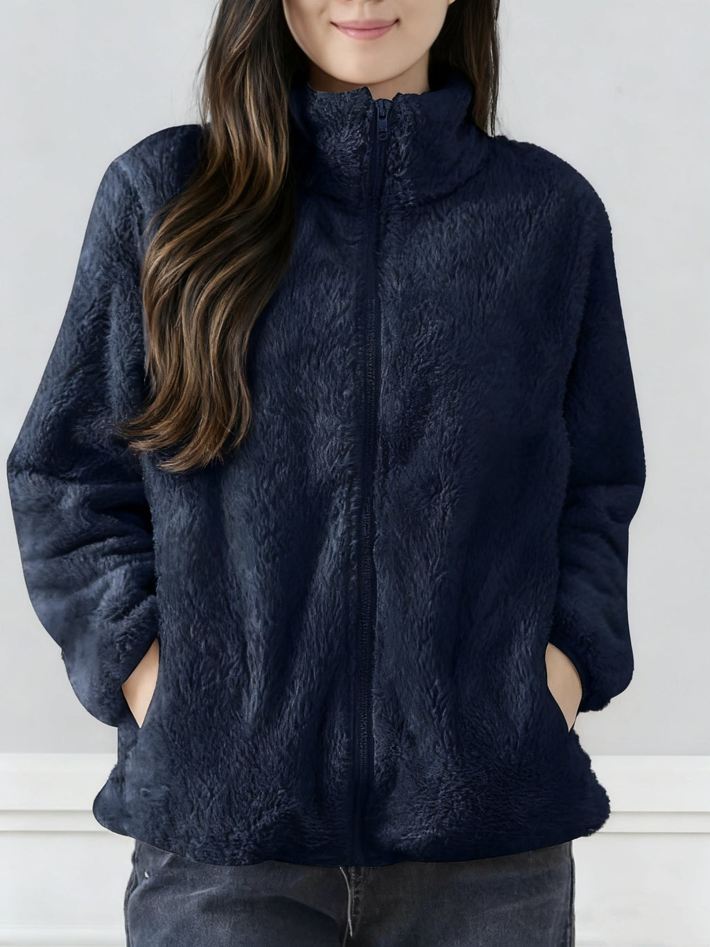 Renée™ | Block Zip-Up Fleece