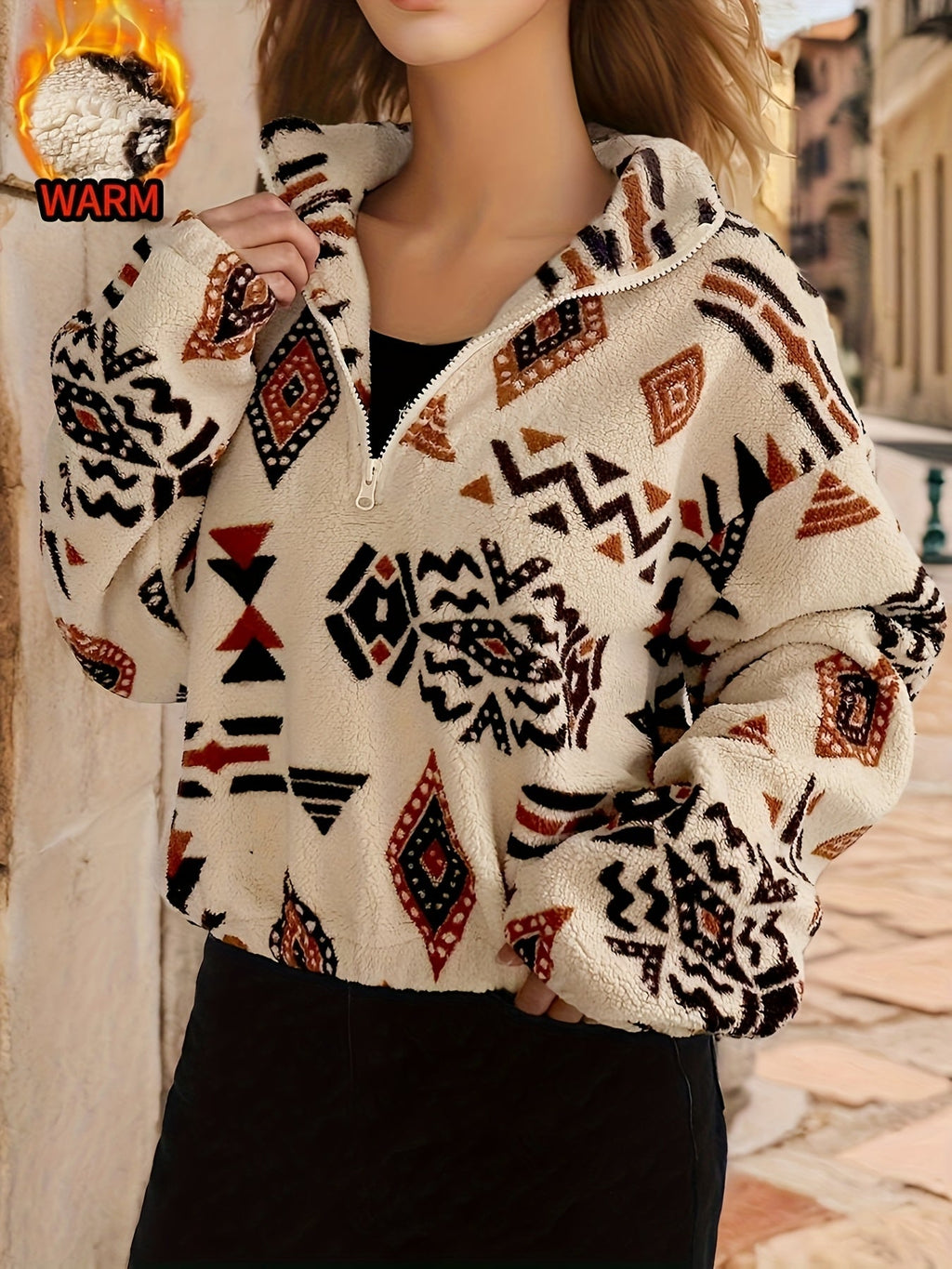 Ayana™ | Tribal Zip-Up Fleece