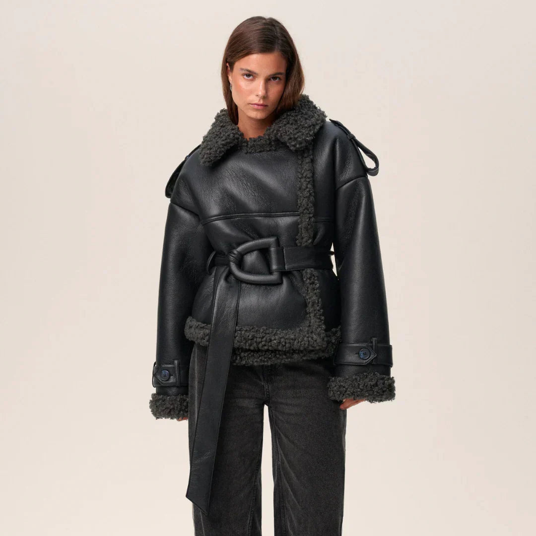 Adeline™ | Belted Fur Coat