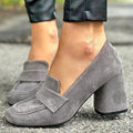 BLOCK HEEL LOAFERS