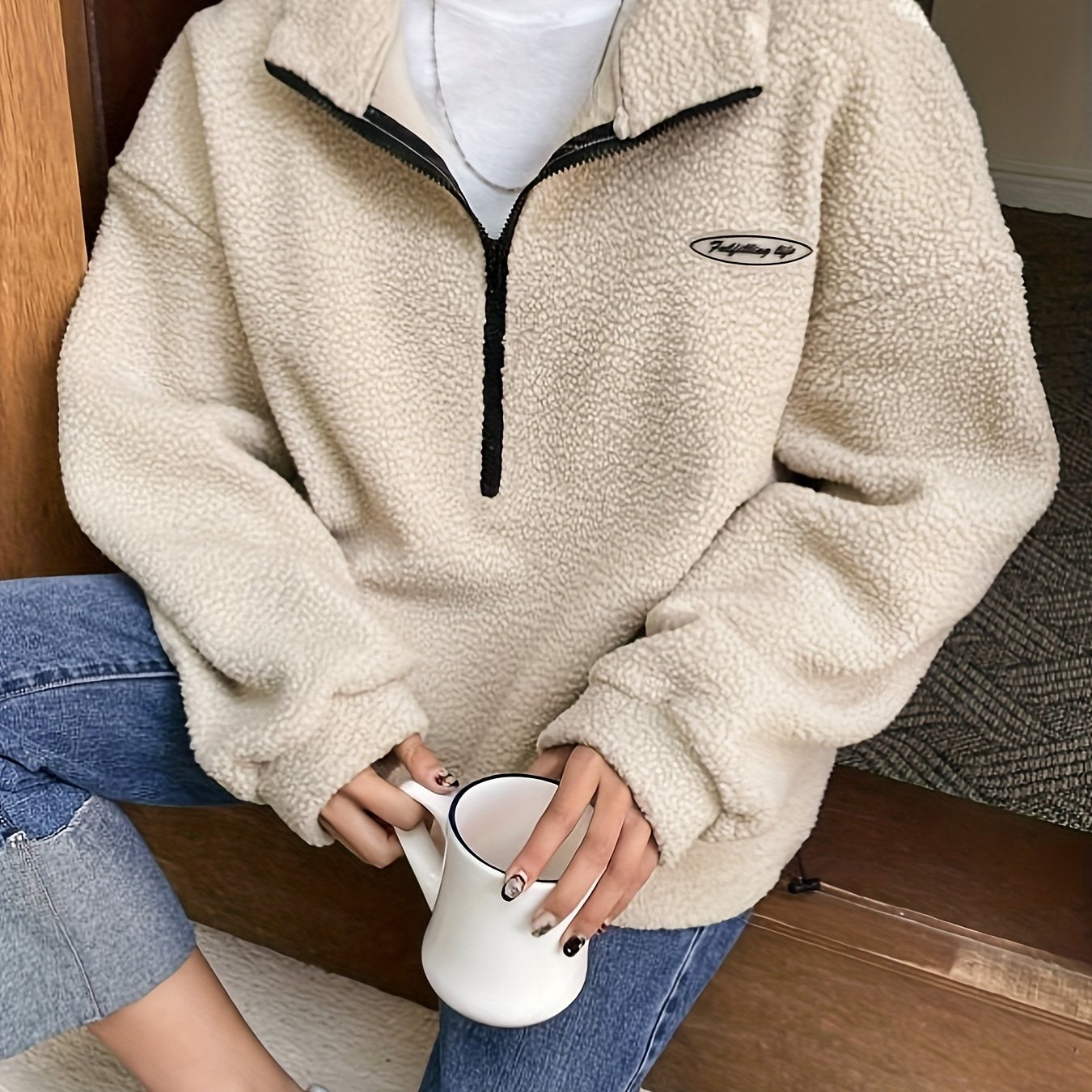 Mirella™ | Patchwork Half-Zip Fleece