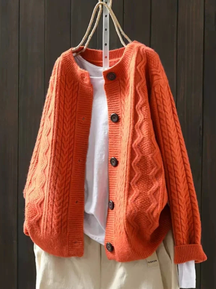 Mila | Ultra-Cozy Cable-Knit Cardigan