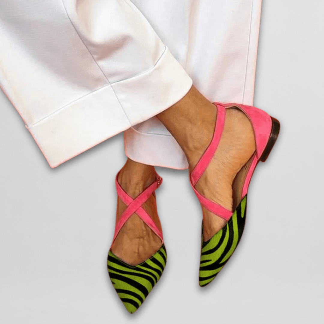 Lauren | Elegant Strappy Flats for Everyday Glam
