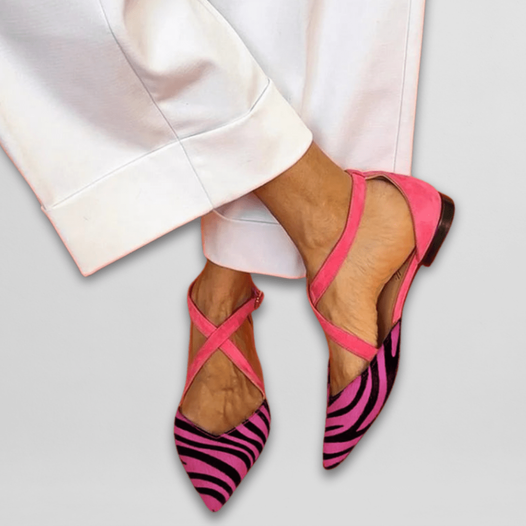 Lauren | Elegant Strappy Flats for Everyday Glam