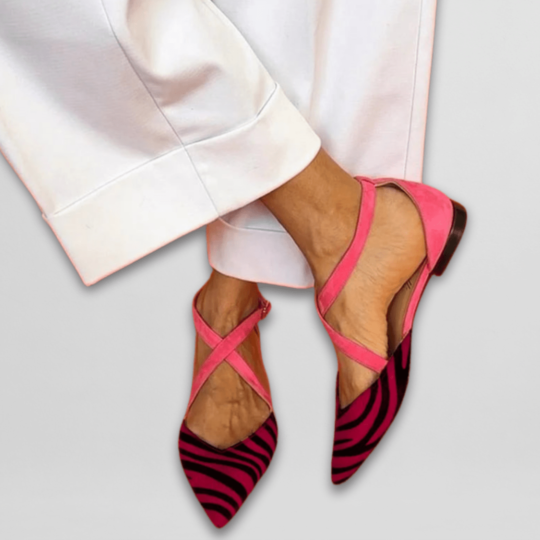 Lauren | Elegant Strappy Flats for Everyday Glam