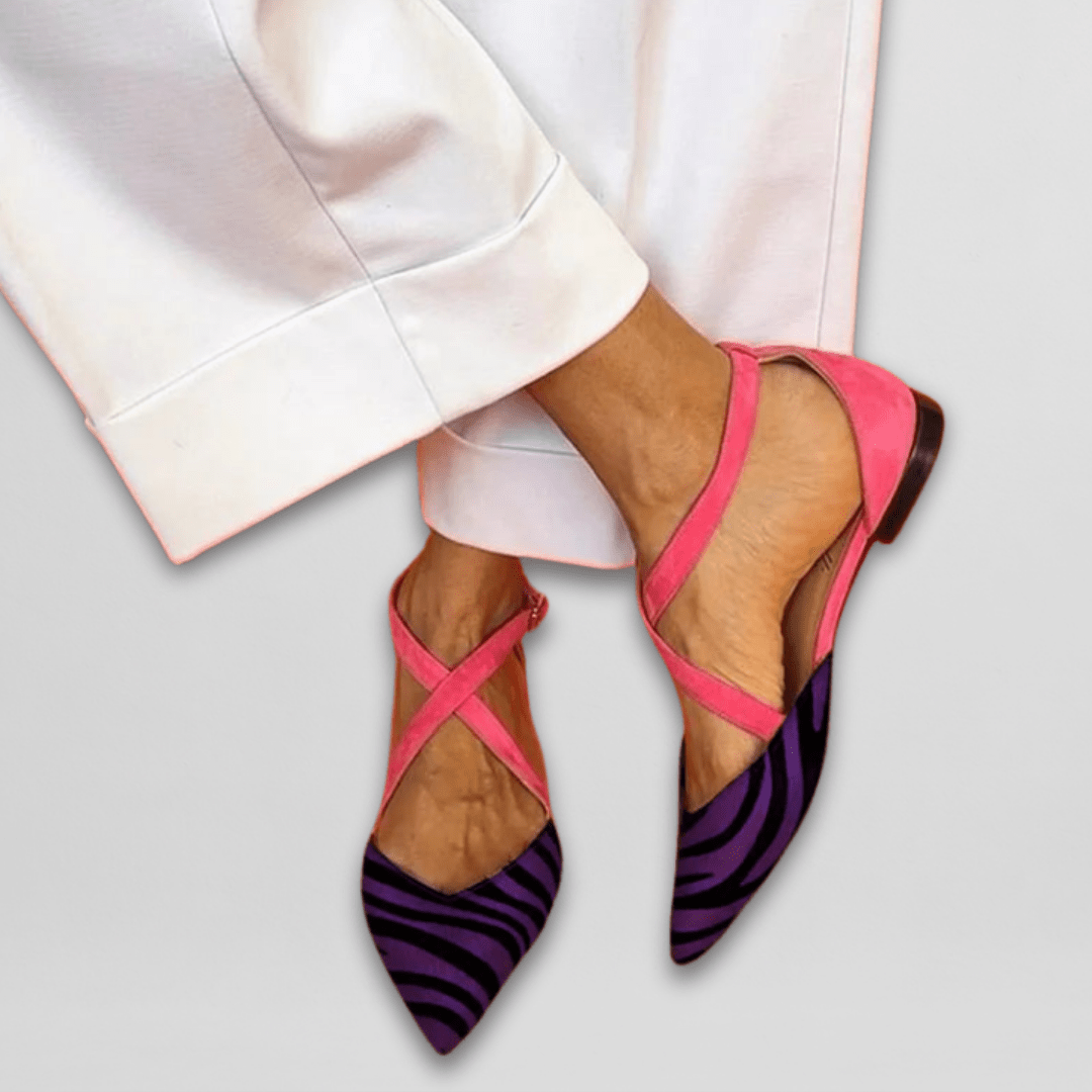 Lauren | Elegant Strappy Flats for Everyday Glam