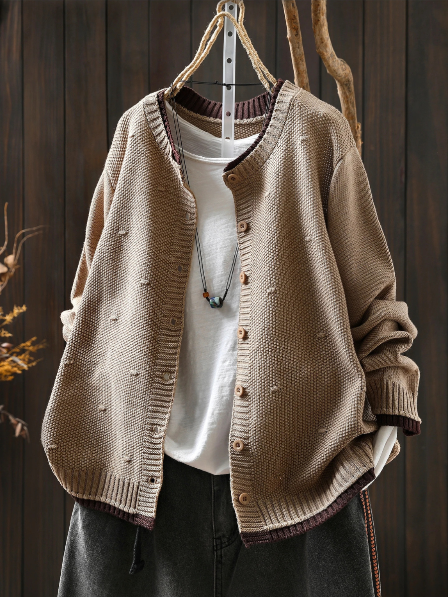 THE ISOLDE | TEXTURED CARDIGAN