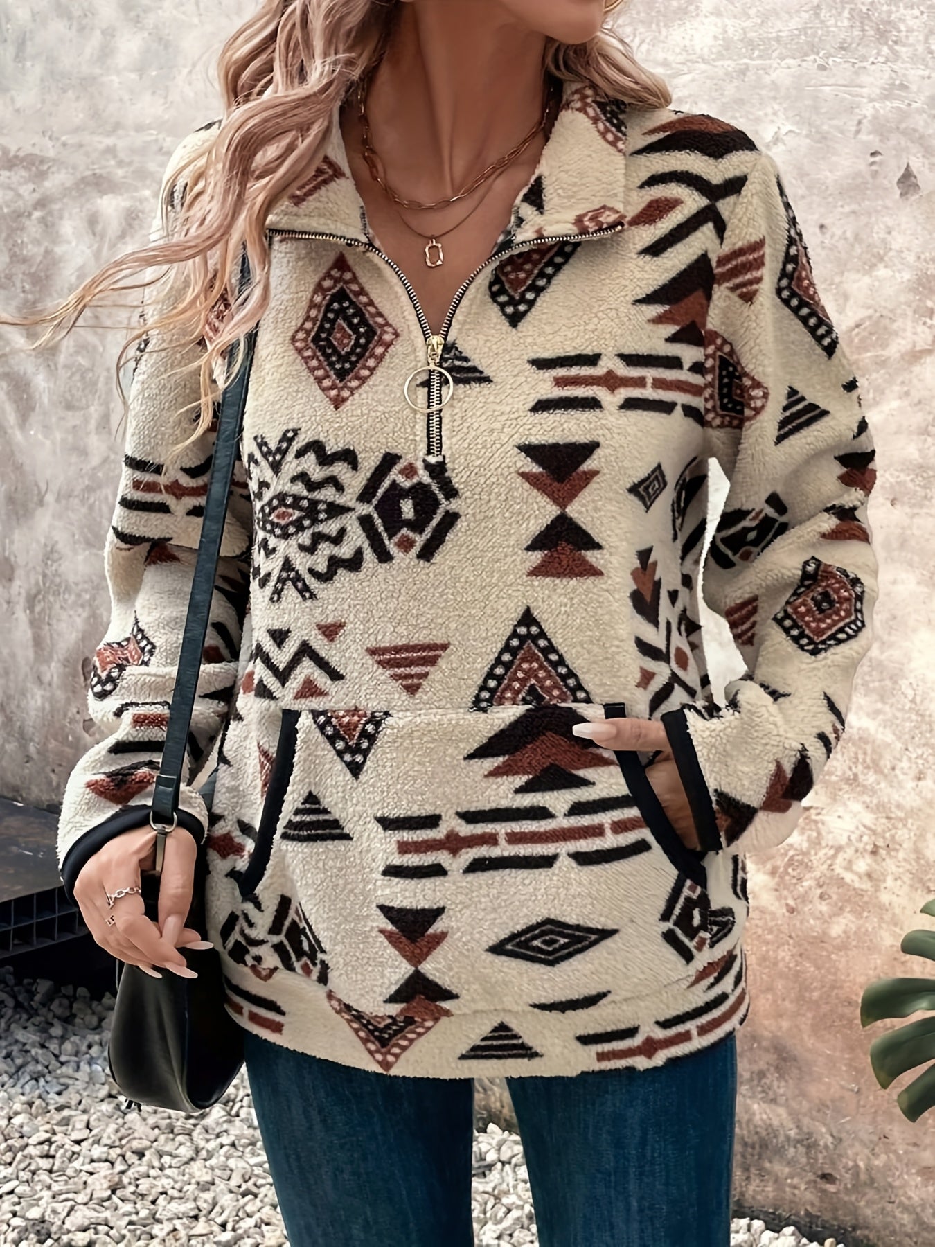 Nova™ | Geometric Zip-Up Fleece