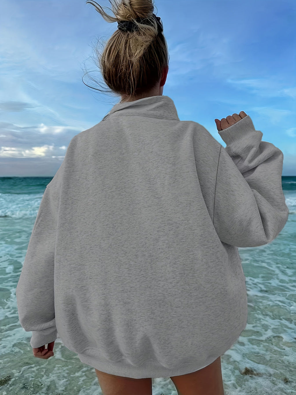 Noelle™ | Half-Zip Fleece Sweatshirt