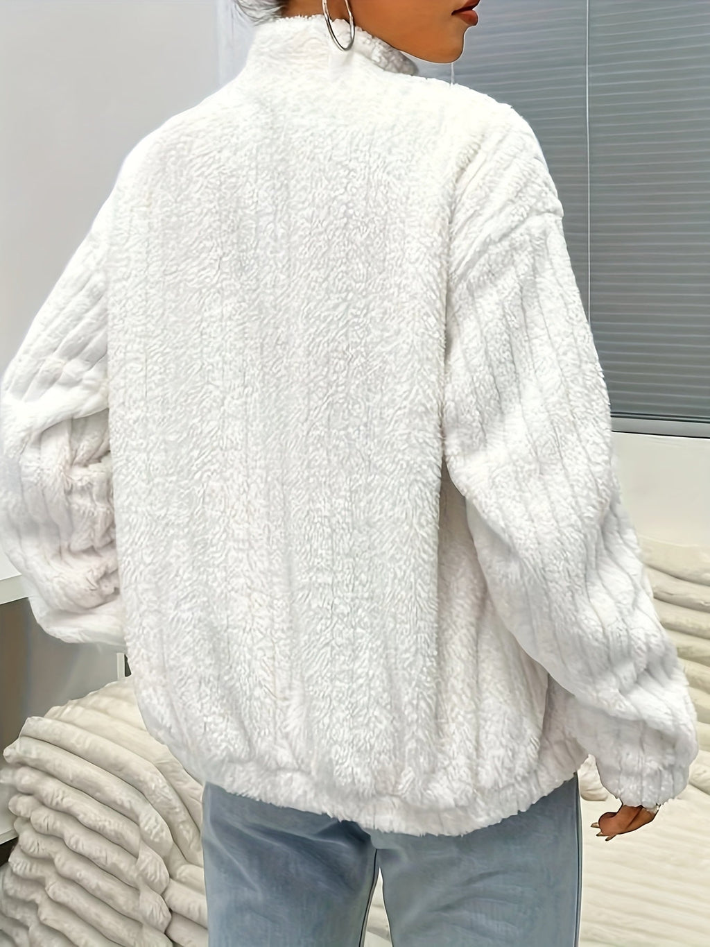 Flirla™ | Letter Patch Teddy Fleece