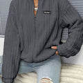Flirla™ | Letter Patch Teddy Fleece