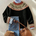 ELVARA™ | Chic Vintage Knit Sweater