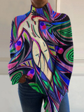 Maya | Retro Abstract White Nude Back