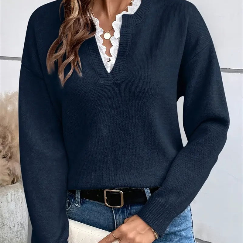Elise™ | Knitted Sweater with Elegant Cut