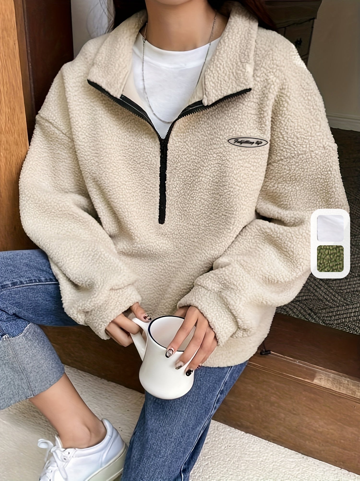 Mirella™ | Patchwork Half-Zip Fleece