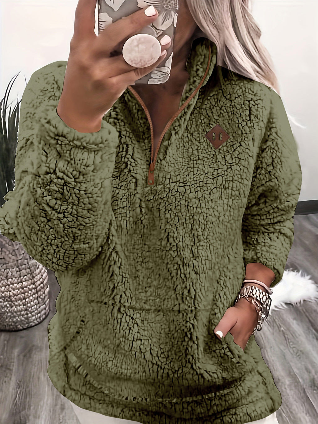 Mila™ | Fleece-Lined Zip-Up Hoodie