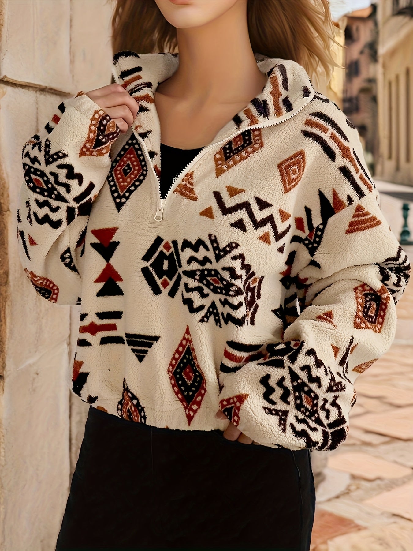 Ayana™ | Tribal Zip-Up Fleece