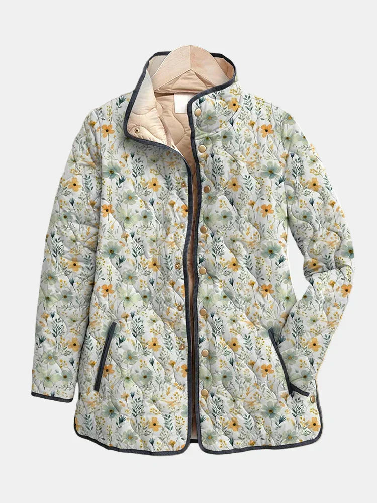 Vaeven | Delightful Floral-Printed Quilted Jacket
