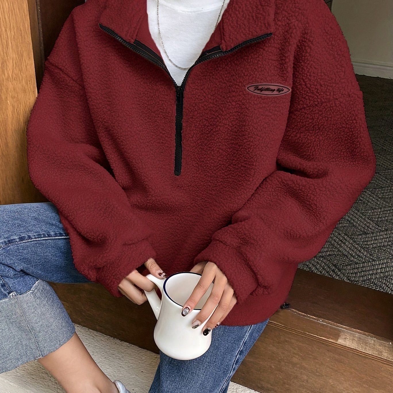 Mirella™ | Patchwork Half-Zip Fleece