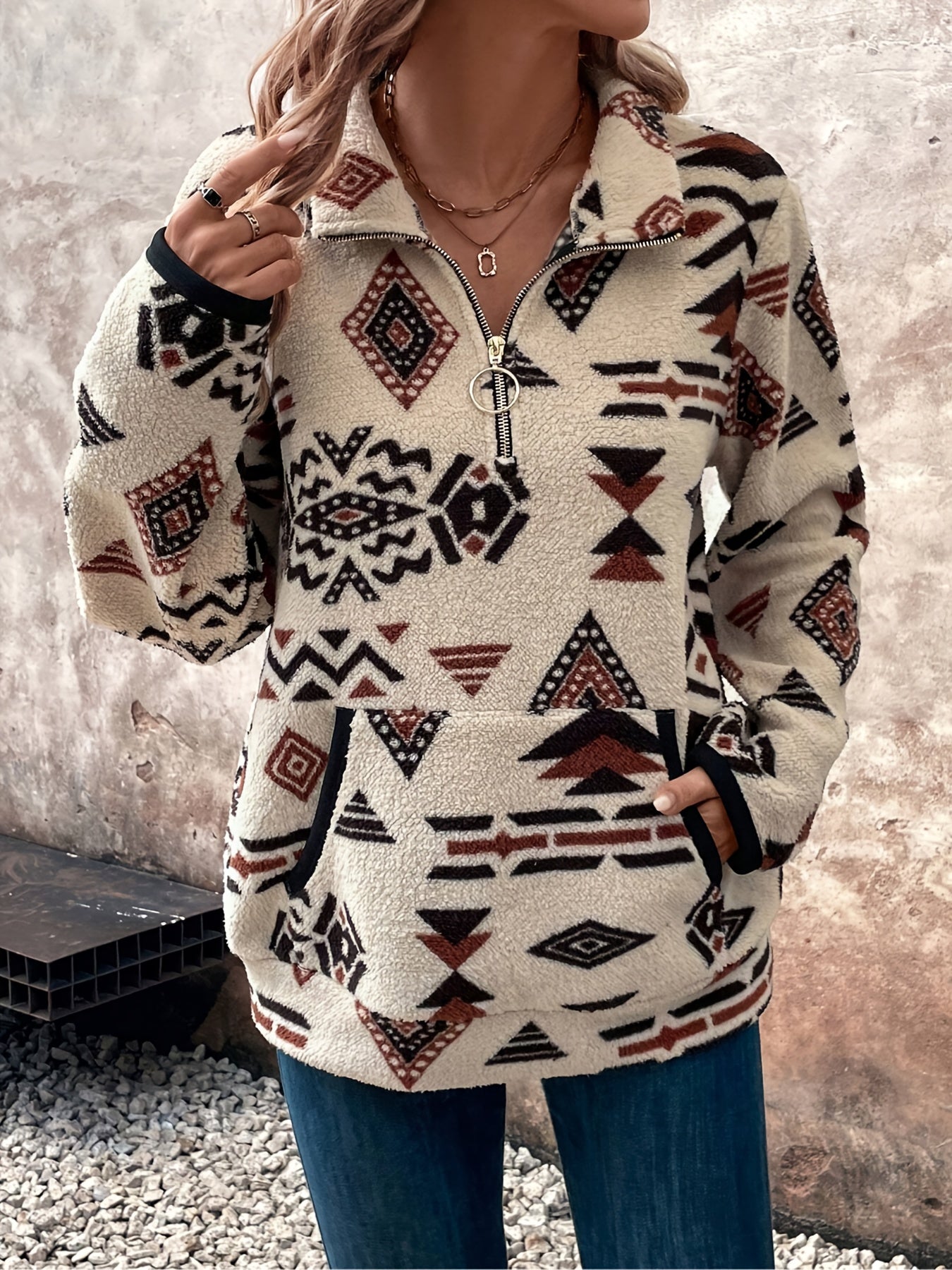 Nova™ | Geometric Zip-Up Fleece