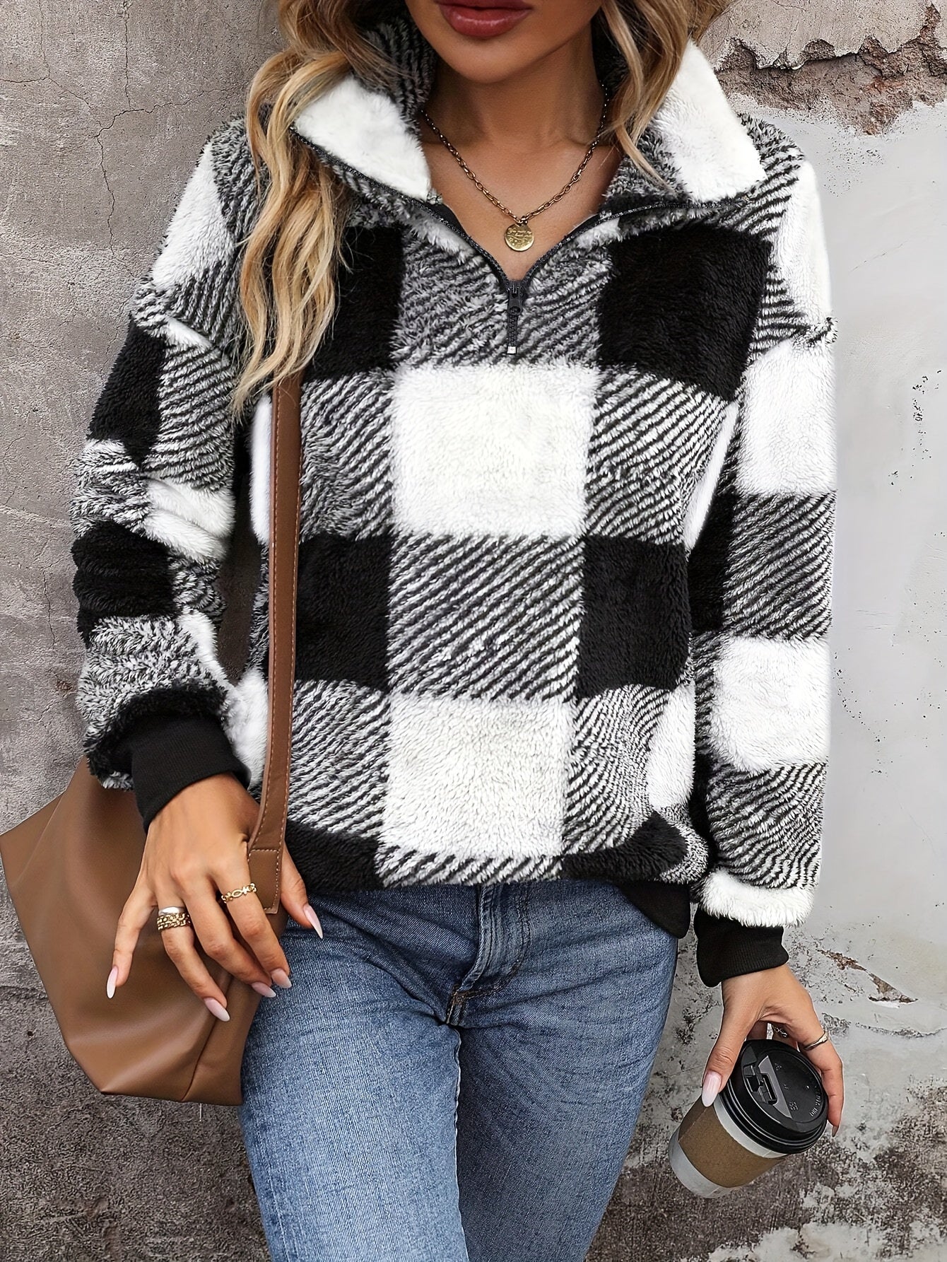 Siena™ | Plaid Half-Zip Fleece