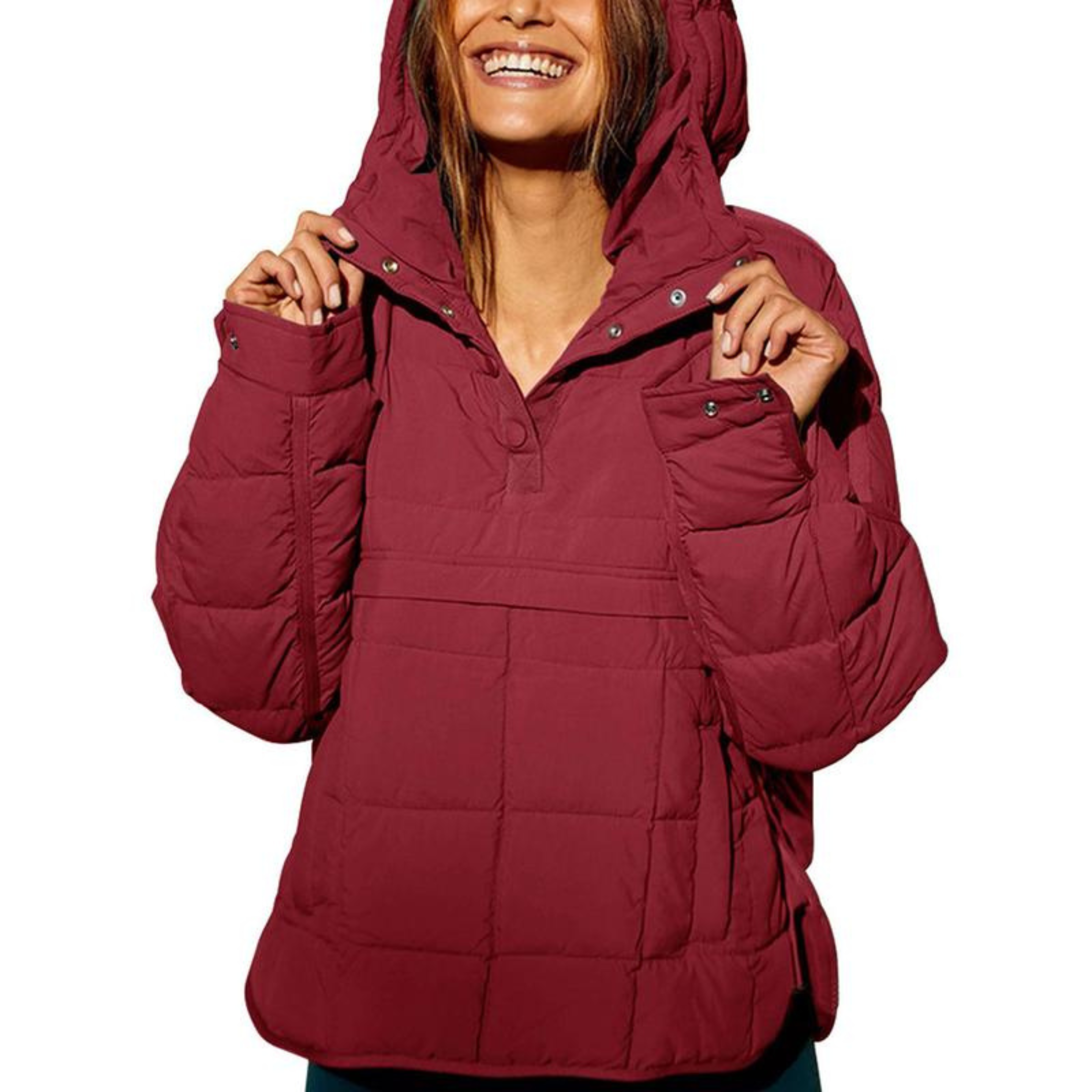 Monroe™ | Oversized Hooded Pullover Jacket