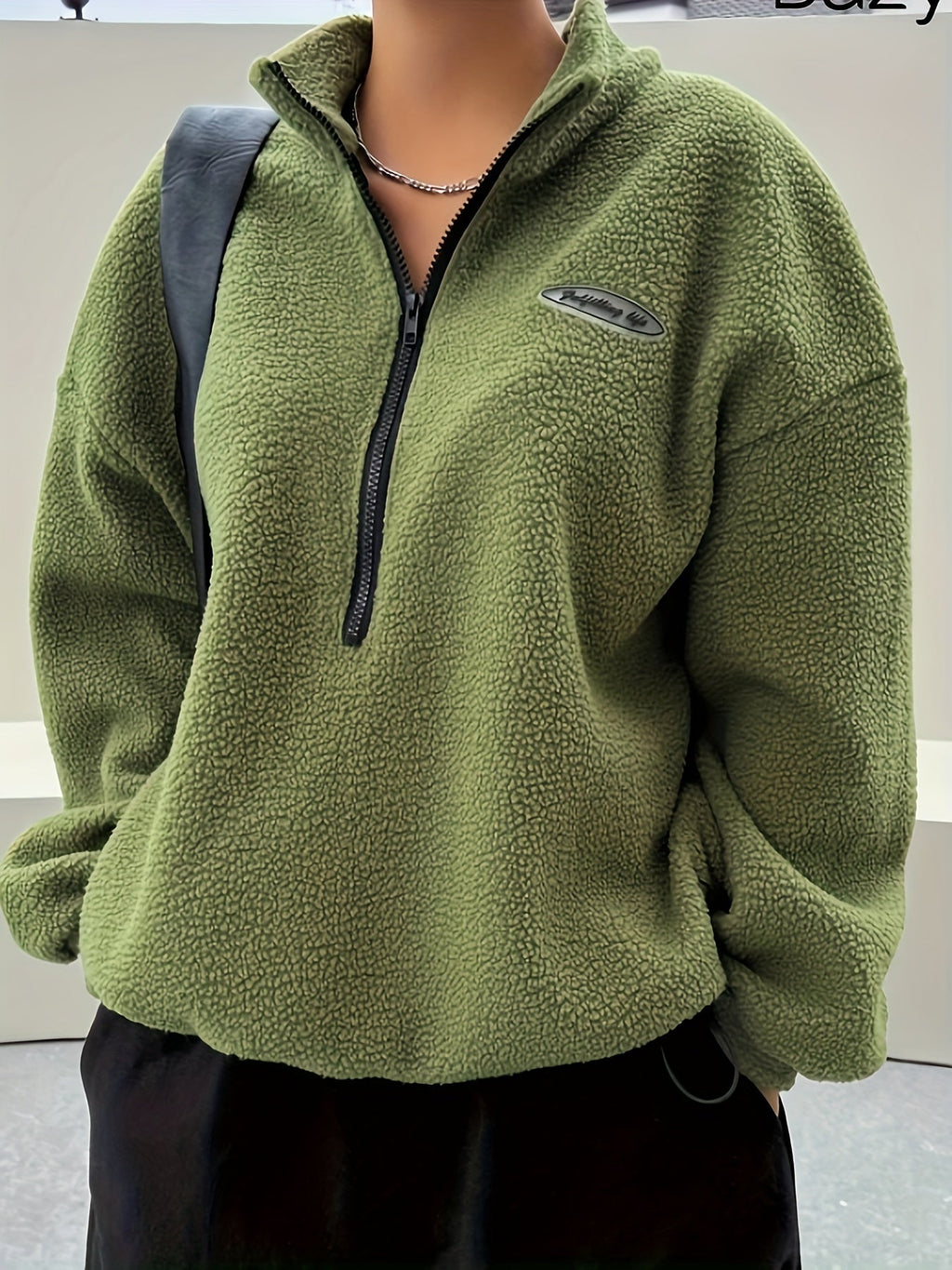 Mirella™ | Patchwork Half-Zip Fleece