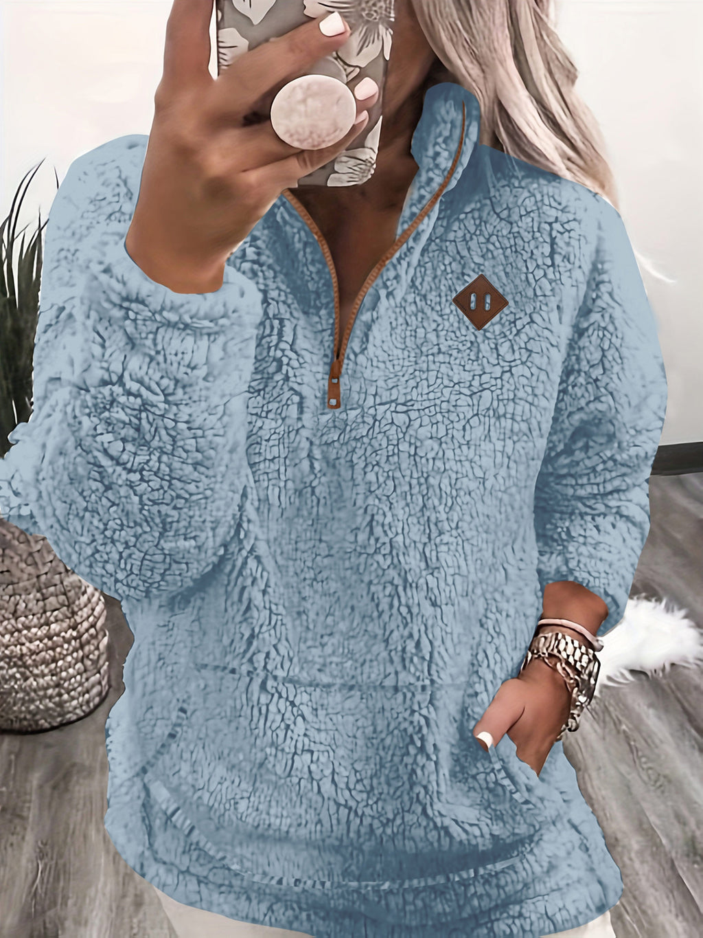 Mila™ | Fleece-Lined Zip-Up Hoodie