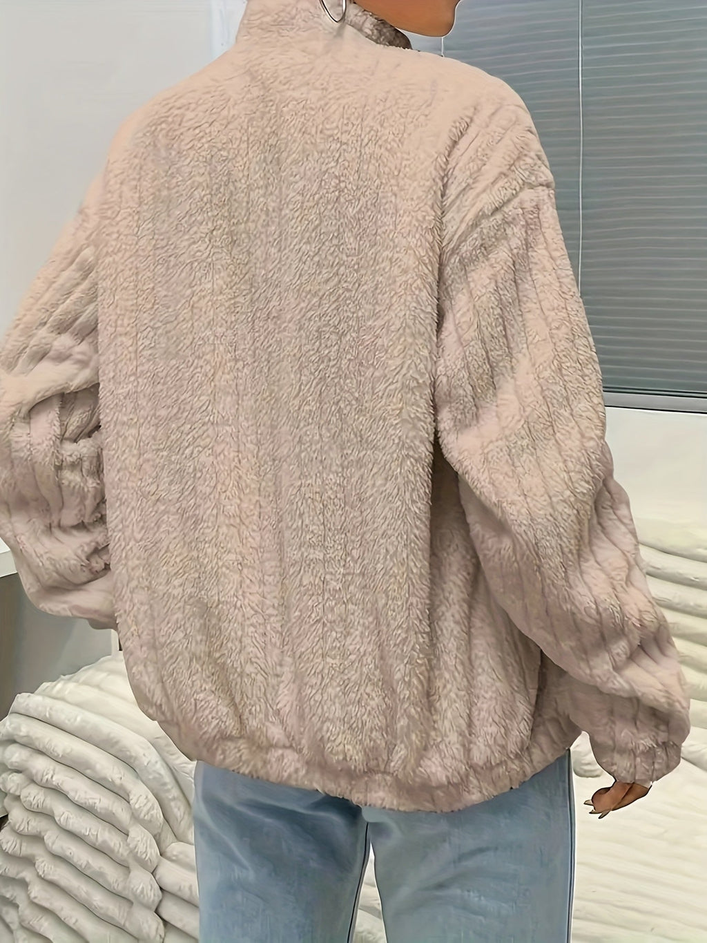 Flirla™ | Letter Patch Teddy Fleece