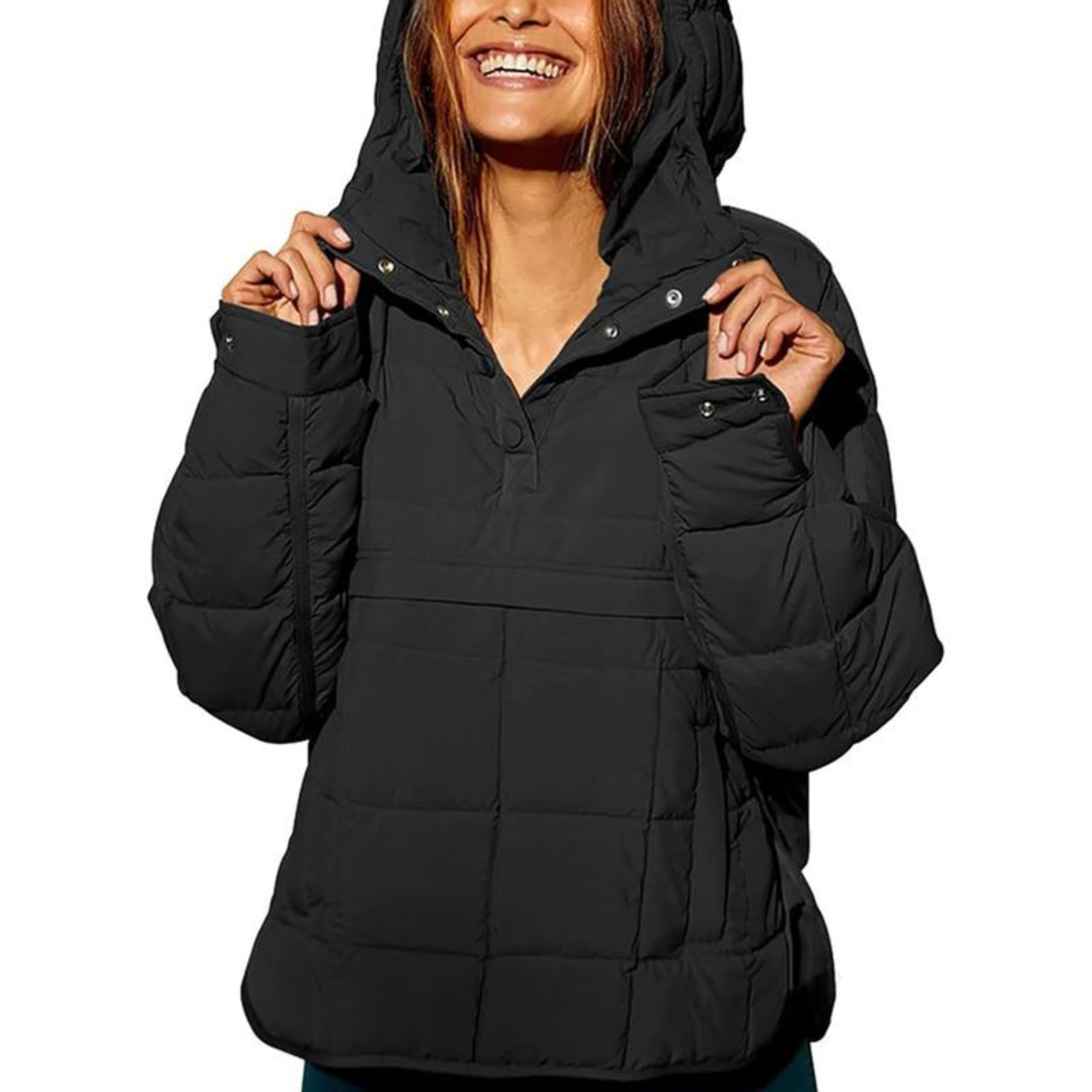 Monroe™ | Oversized Hooded Pullover Jacket