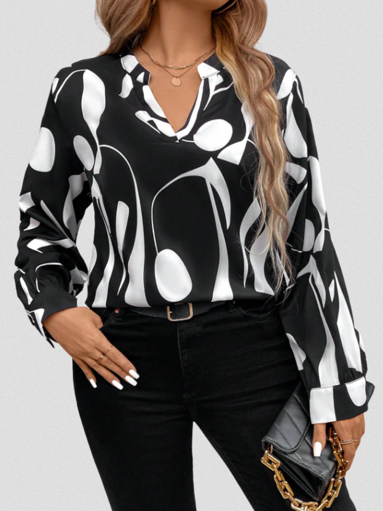 LYRA SATIN LOOK BLOUSE