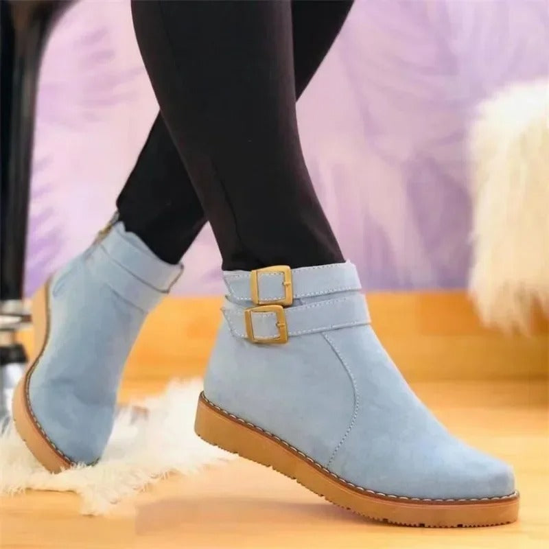 Amora™ | Buckle Ankle Boots