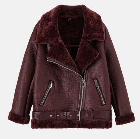 Elena™ | Luxury Winter Lambskin Coat