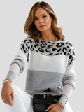 Celina™ | Leopard Accent Sweater