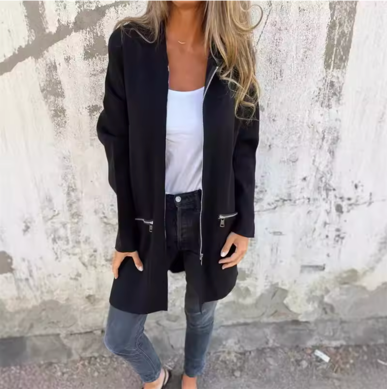 VICTORIA - Casual long cardigan