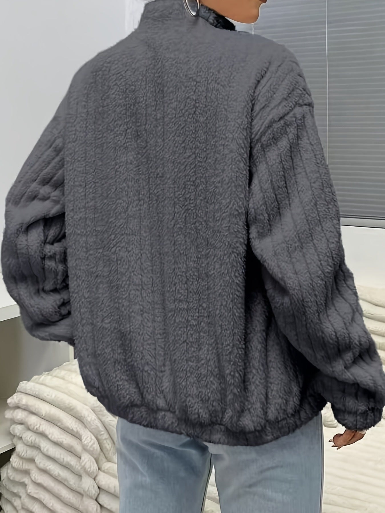 Flirla™ | Letter Patch Teddy Fleece