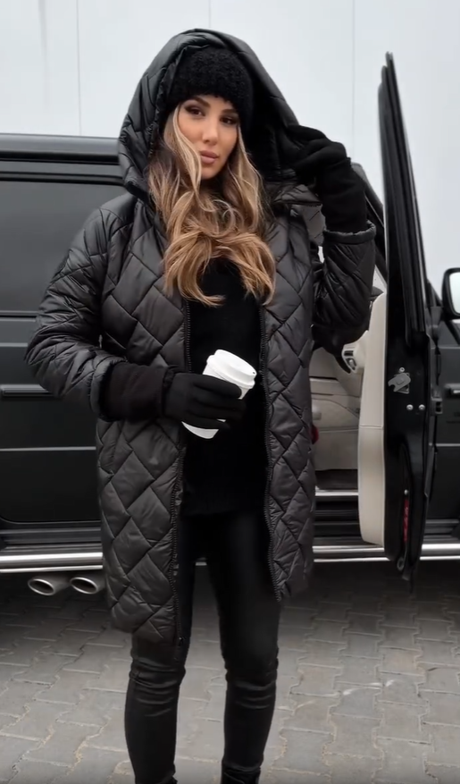 Lorinda | Elegant Quilted Puffer Jacket with Hood