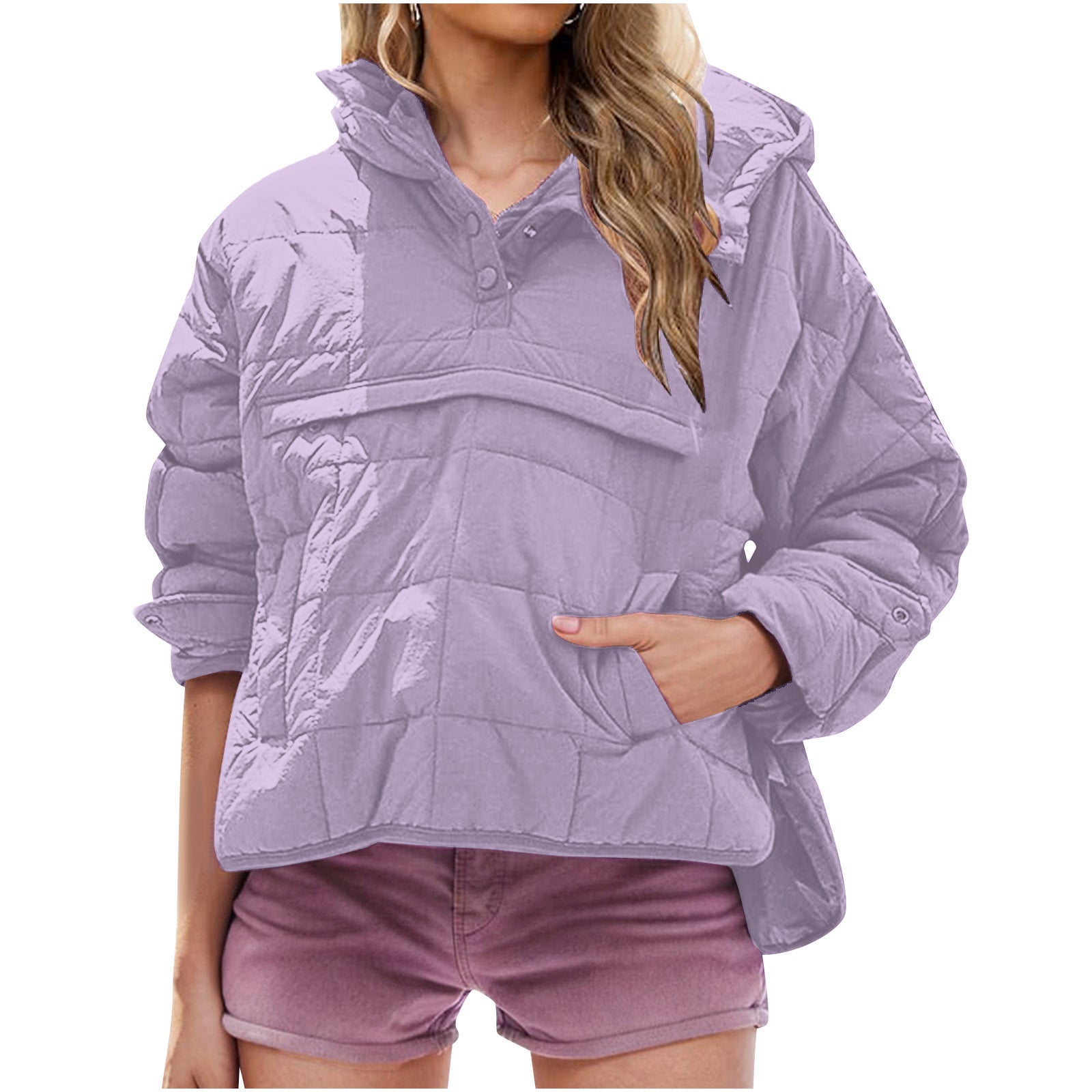 Monroe™ | Oversized Hooded Pullover Jacket
