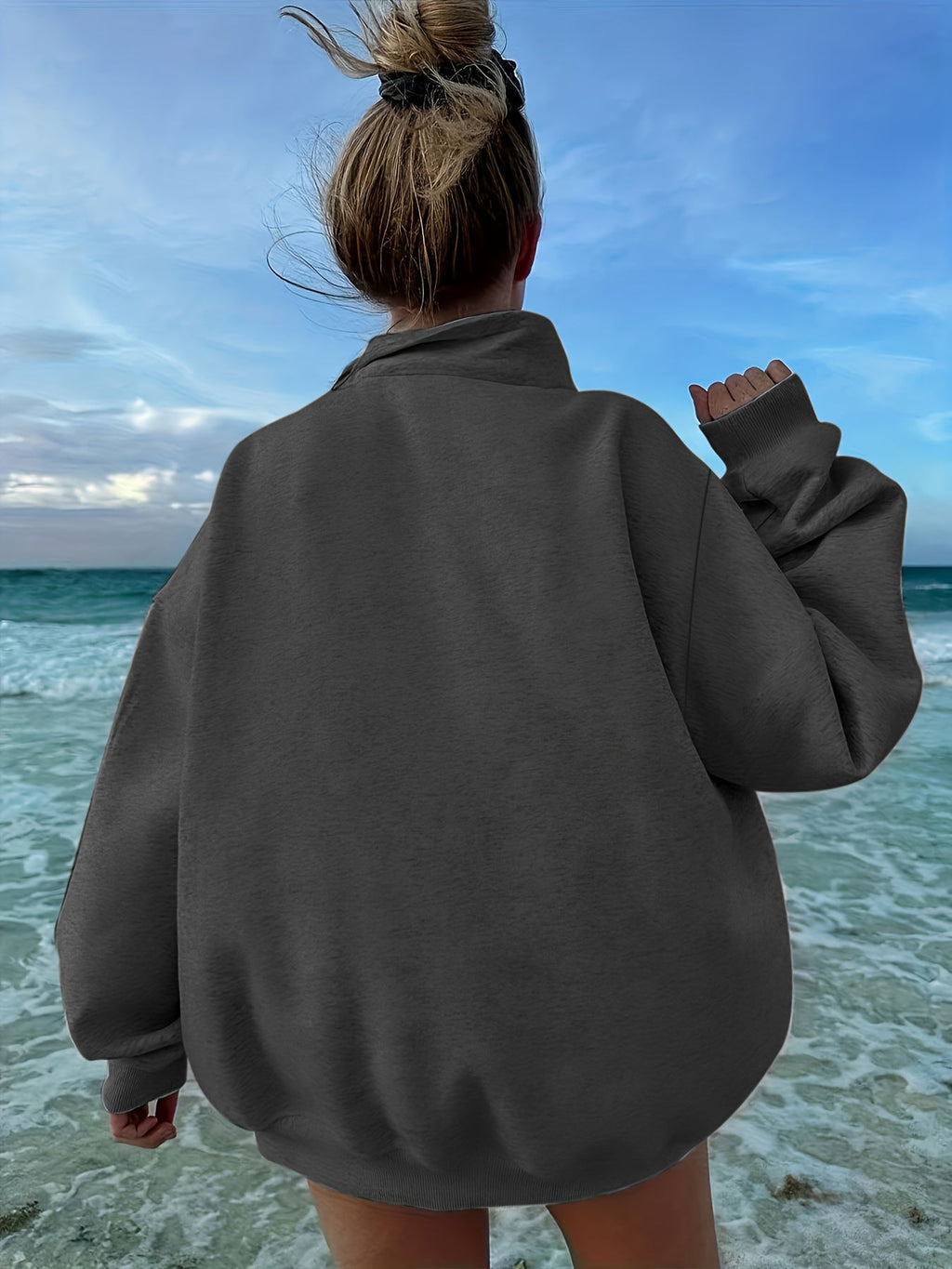 Noelle™ | Half-Zip Fleece Sweatshirt