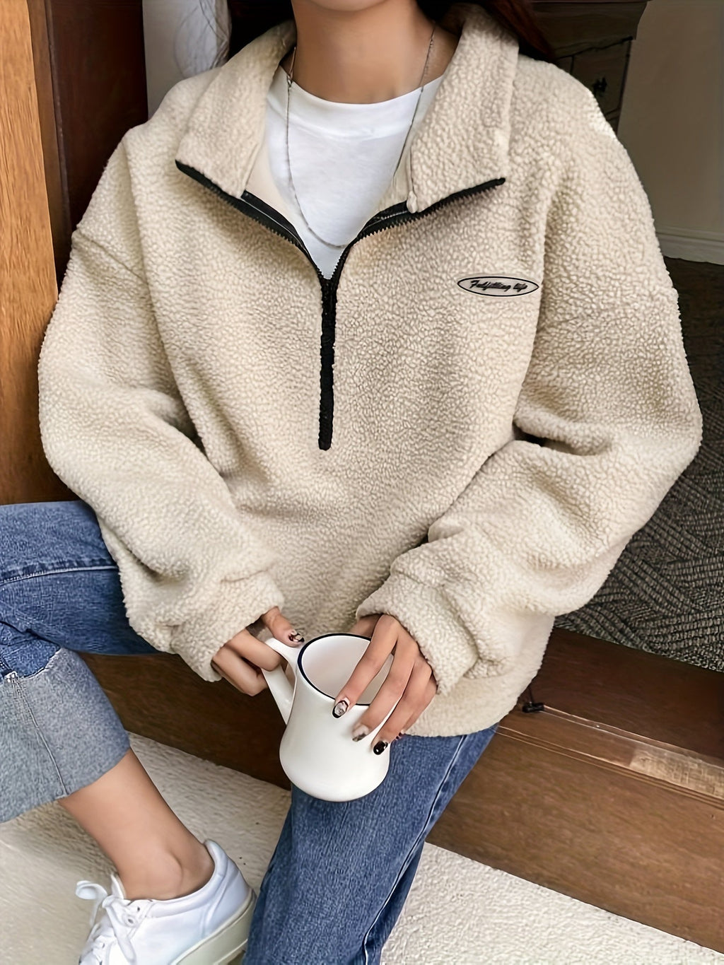 Mirella™ | Patchwork Half-Zip Fleece