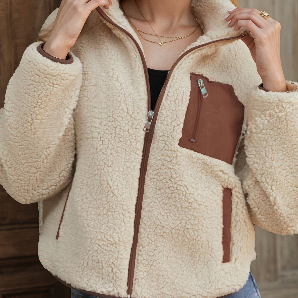 Raisa™ | Patchwork Zip-Up Fleece