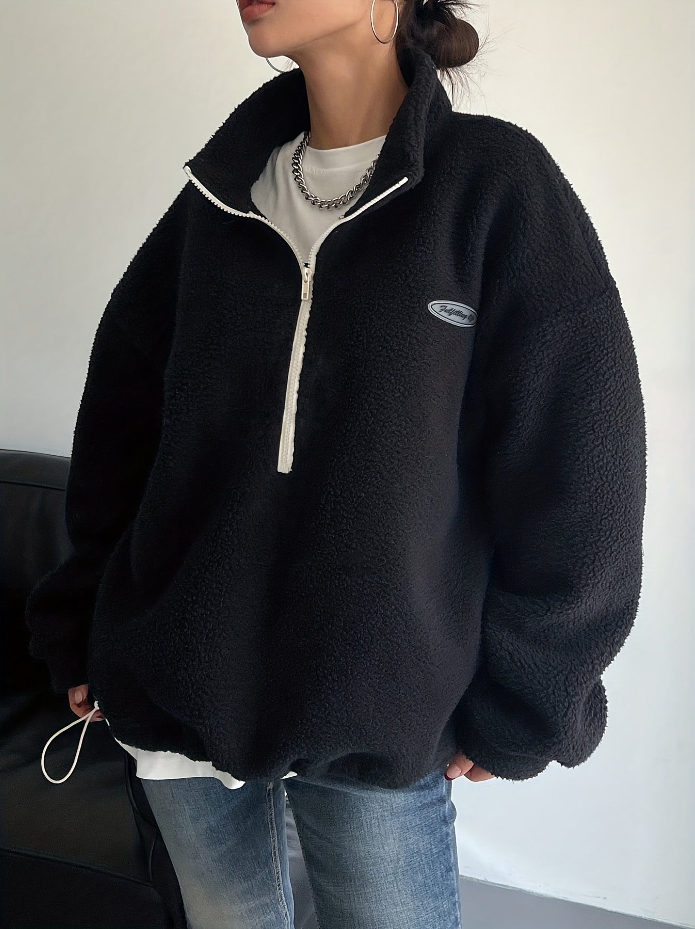 Mirella™ | Patchwork Half-Zip Fleece