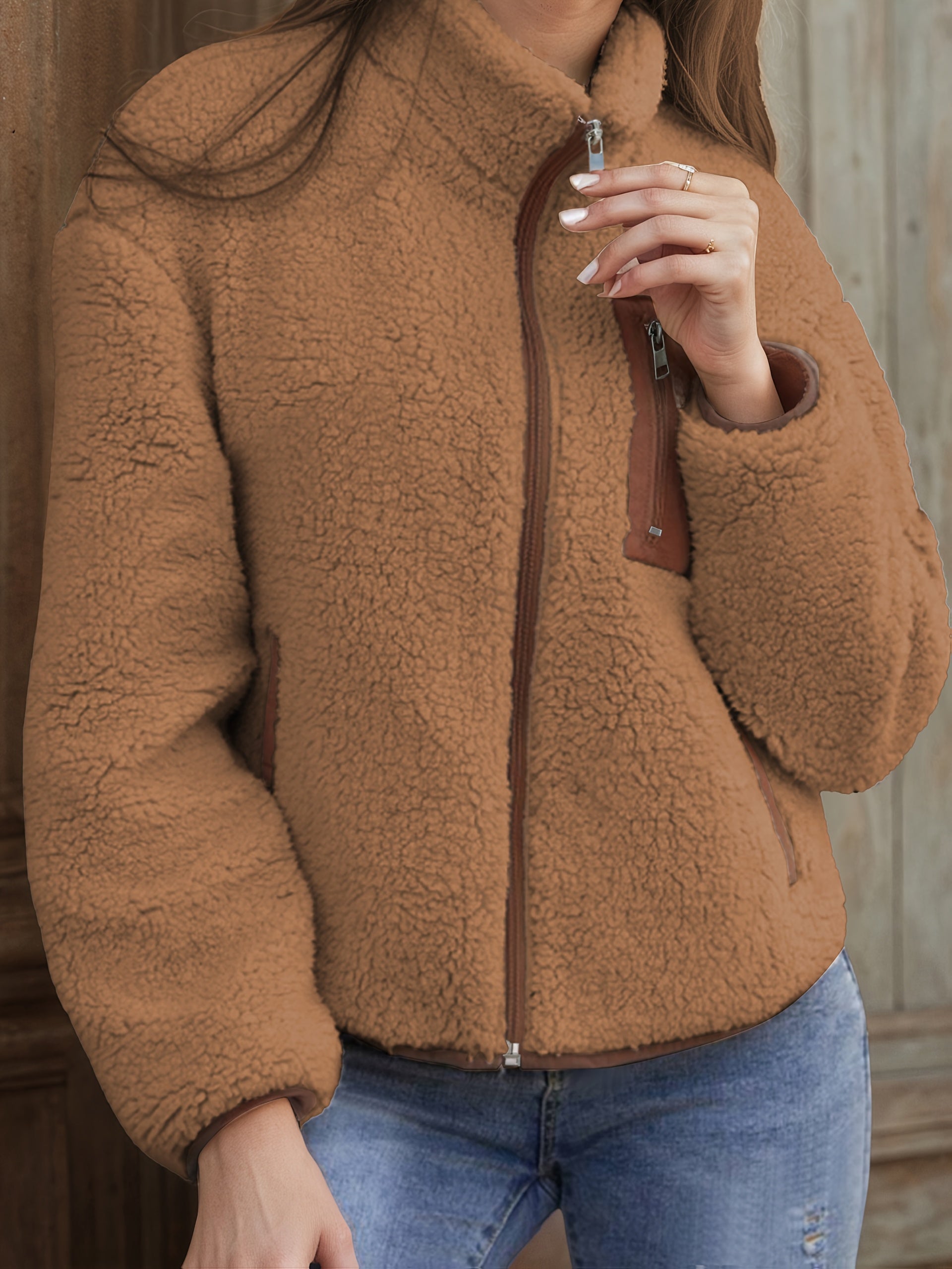 Raisa™ | Patchwork Zip-Up Fleece