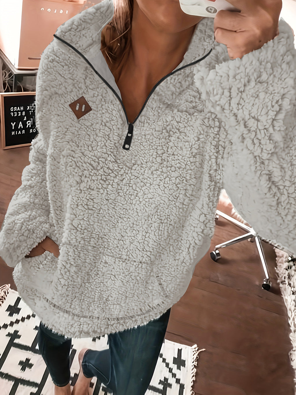 Mila™ | Fleece-Lined Zip-Up Hoodie