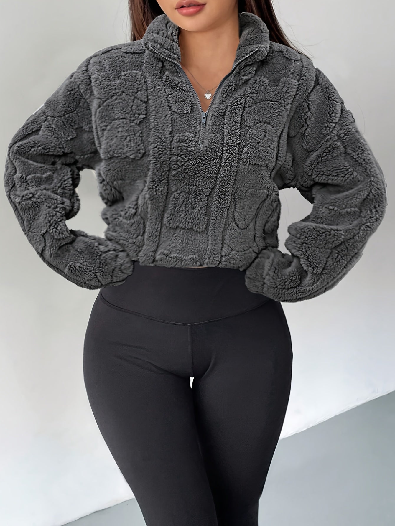 Celeste™ | Elegant Fleece Zip Sweatshirt