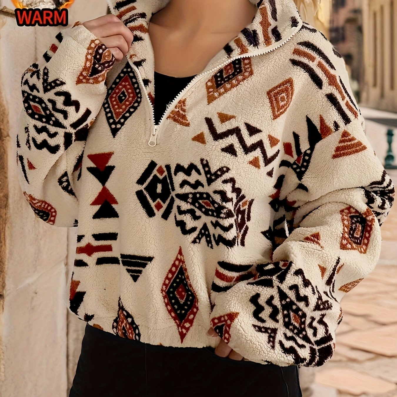 Ayana™ | Tribal Zip-Up Fleece