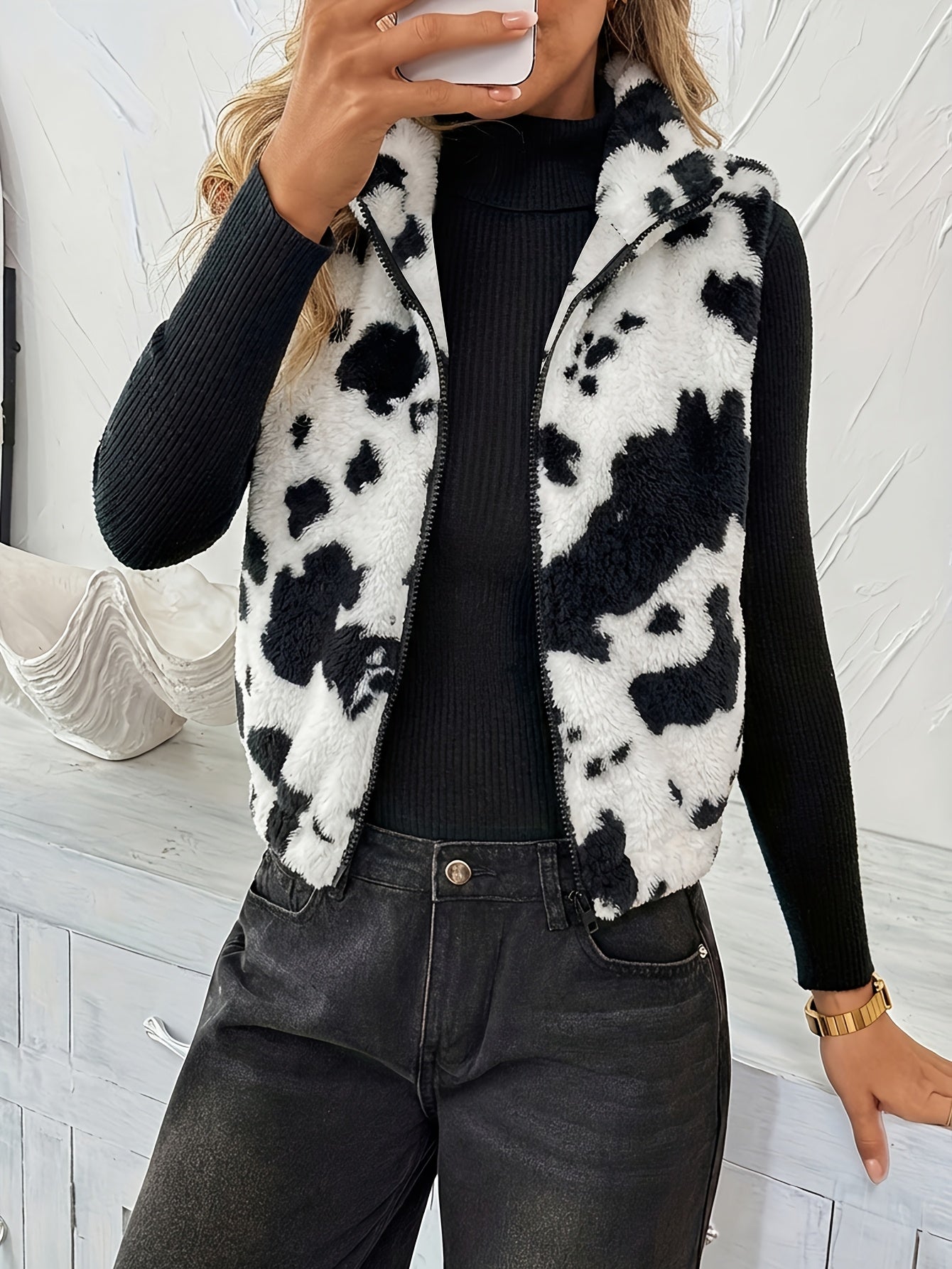 Delia™ | Sleeveless Teddy Fleece Vest