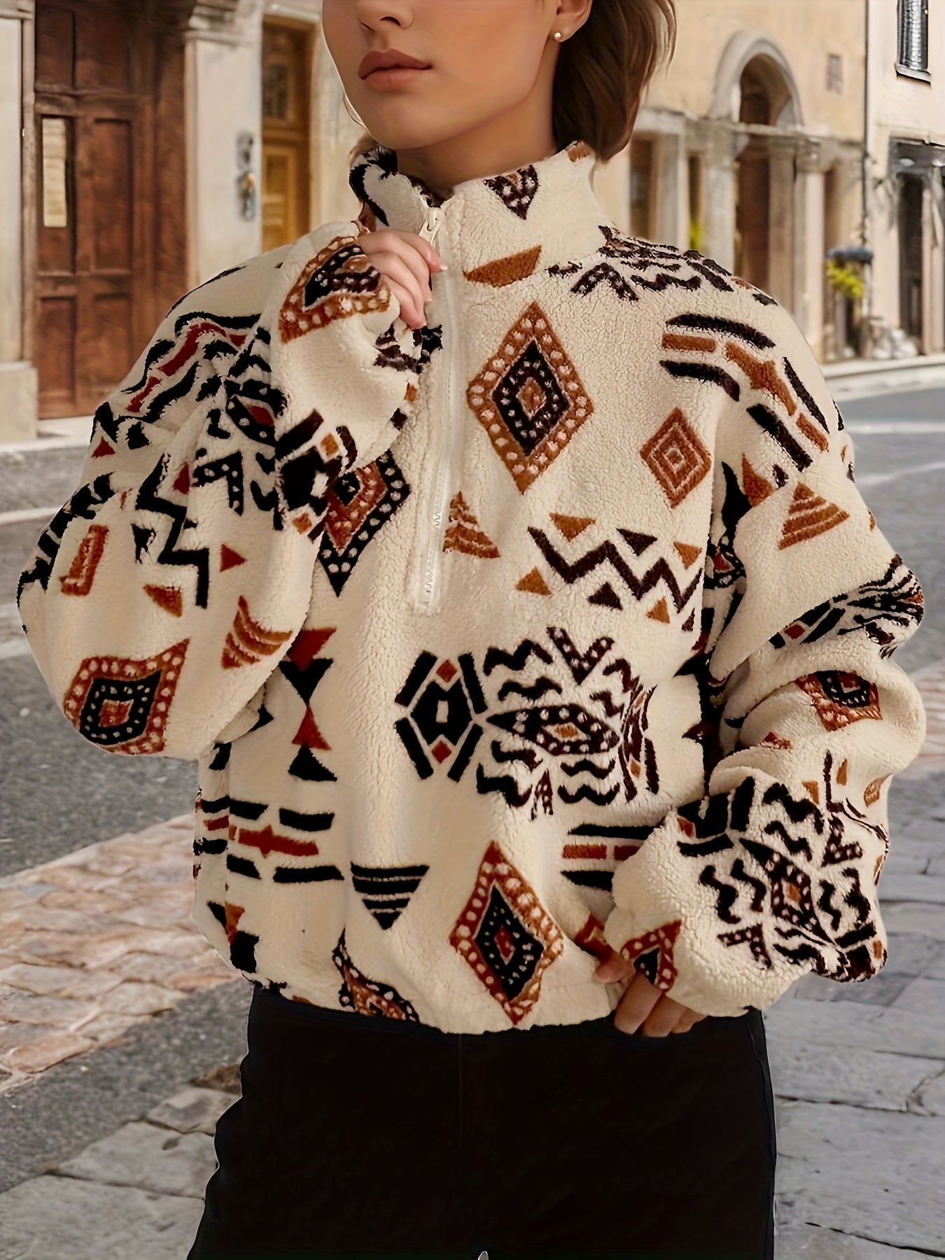 Ayana™ | Tribal Zip-Up Fleece