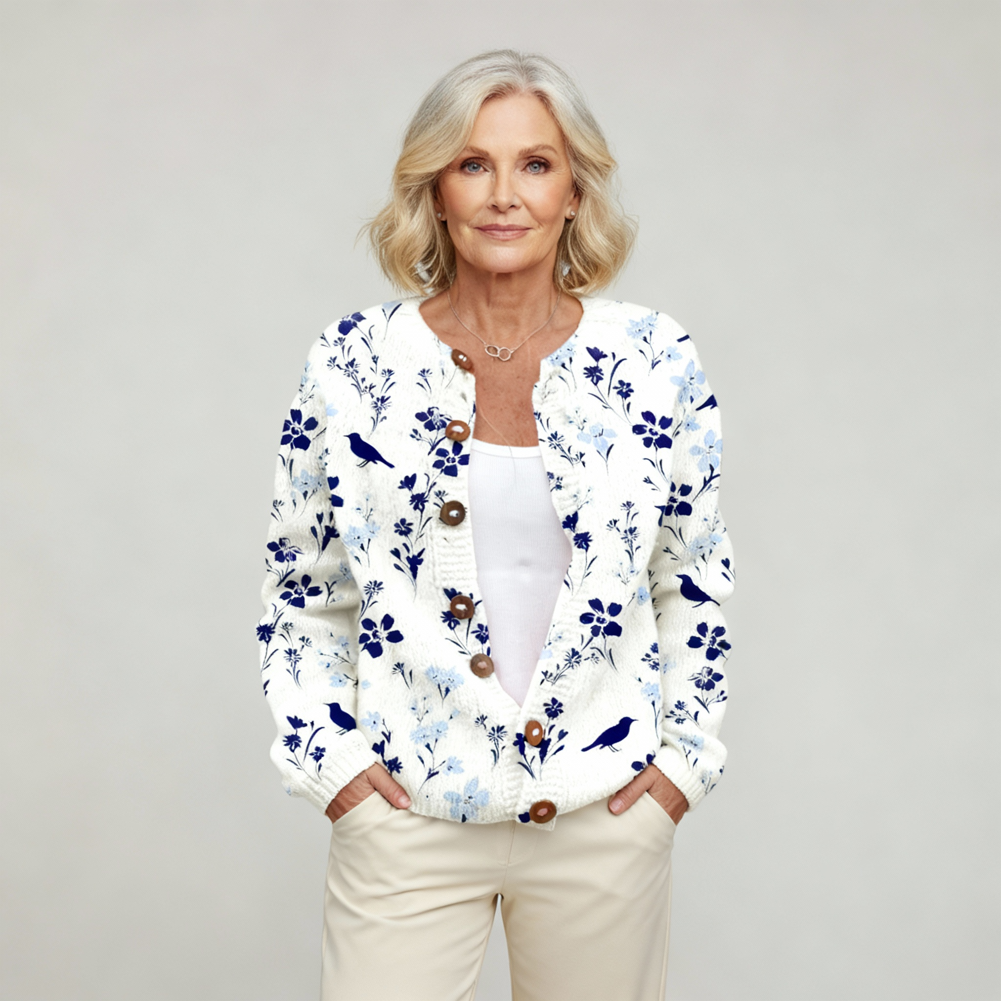 Crystal™ Vintage Flowers Cardigan