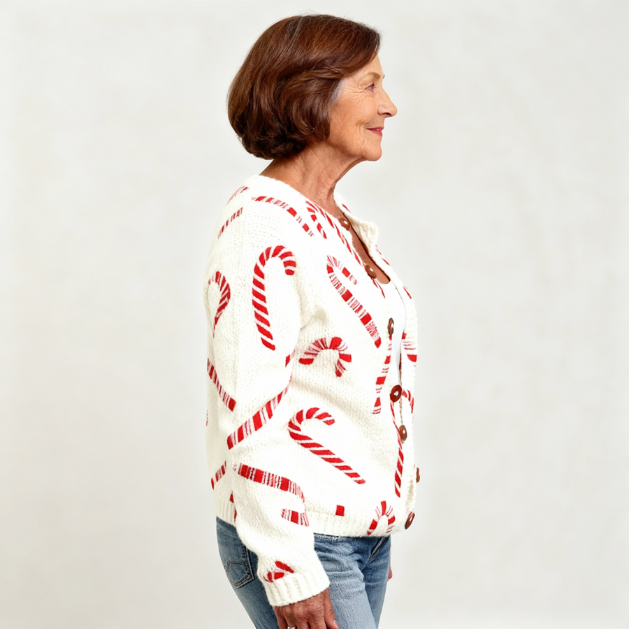 Megan™ Festive Candy Cardigan